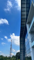 Naklejka premium blue Sky