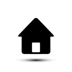 Home icon. flat design vector illustration for web and mobile