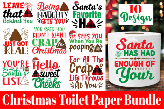 Christmas Toilet Paper  Bundle