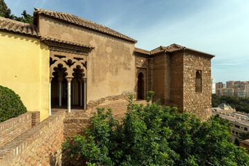Fototapeta na wymiar The Alcazaba of Malaga