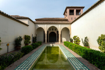 The Patio de la Alberca the Alcazaba of Malaga