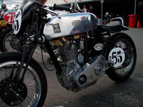 a vintage or classic motorcycle