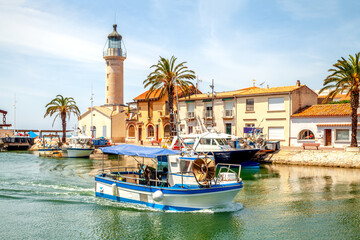 Hafen von La Grau Du Roi, Camargue, Frankreich 