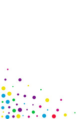 Rainbow Dust Christmas Vector White Background.