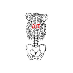 rib illustration vector with concept