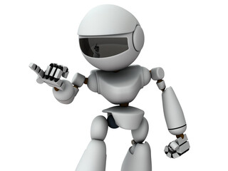 相手を詰問する人工知能のロボット