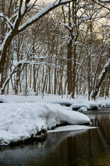Orange-colored snow-covered mountain at the time of descent
