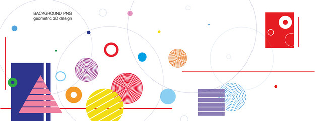 Transparent PNG background of abstract geometric shapes for design