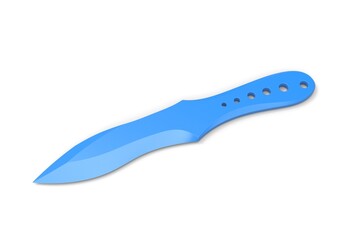 3D illustration of throwing knife isolated