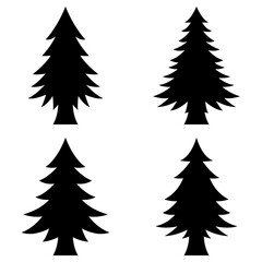 Christmas Tree isolated on white background