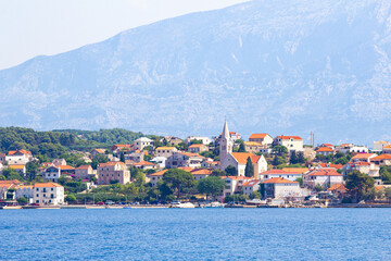 Naklejka na ściany i meble Sumartin town at Brac island - Croatia 
