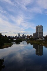 November 2022, Sendai City, Miyagi Prefecture.Scenery of Hirose riverbed.