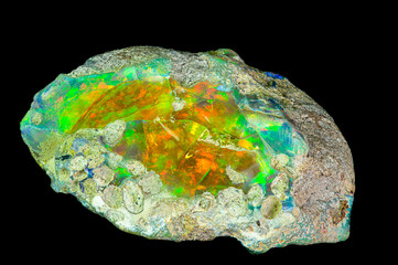 the beautiful colors of opal