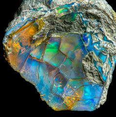 the beautiful colors of opal