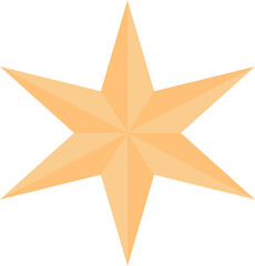 golden star isolated