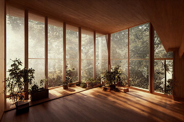 Glass room