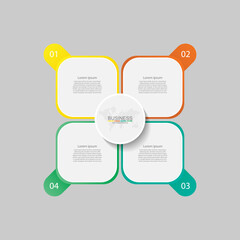 Presentation business  infographic template design