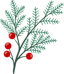 Holly Leaves Christmas clip art Illustration
