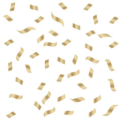 Gold confetti pieces