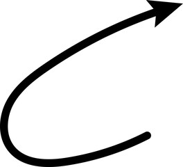 arrow circle up down black hand drawn icon illustration vector