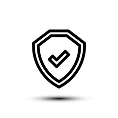 Protection icon. flat design vector illustration for web and mobile