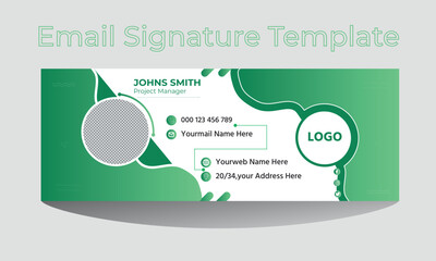 Modern and Corporate email signature templates or vector Designs for personal use