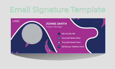  Business and Corporate Email signature design or personal social media cover design and card cards