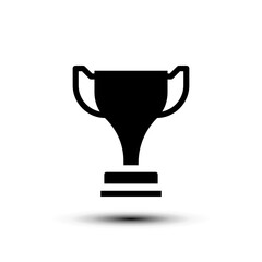 Trophy icon. flat design vector illustration for web and mobile