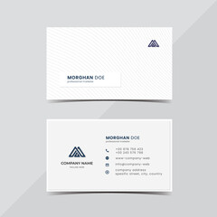 clean minimal business card design template