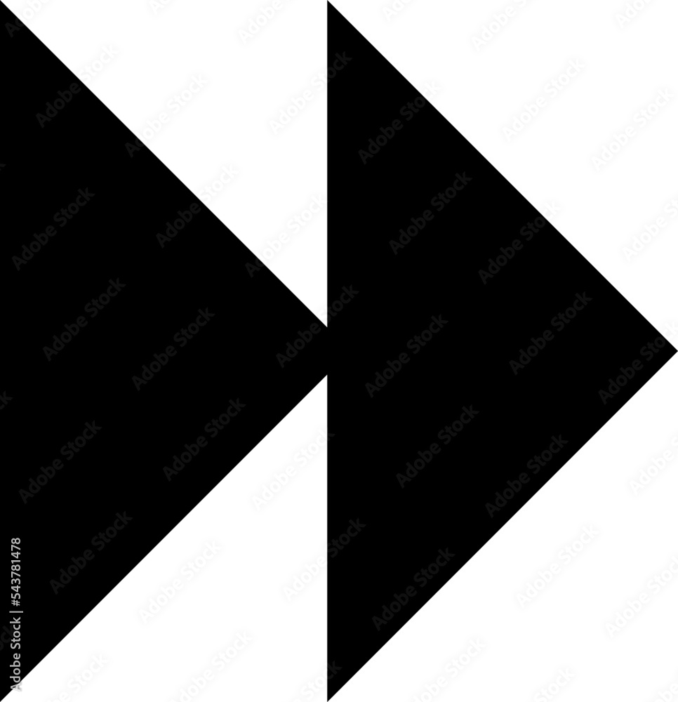 Poster fast forward vector sign icon design on white background..eps