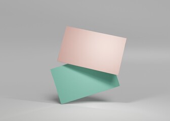 Presentation branding business card mockup