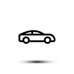 Car icon. flat design vector illustration for web and mobile