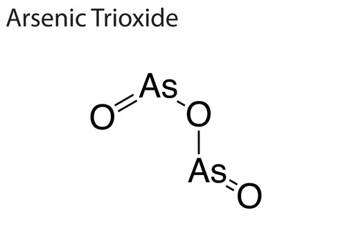 Chemical structure of an anticancer drug "Arsenic Trioxide"