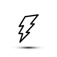 Bolt icon. flat design vector illustration for web and mobile