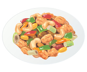 鶏肉とカシューナッツ炒め