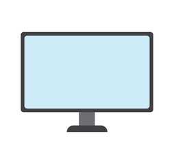 Computer monitor icon. Pc screen monitor vector icon.