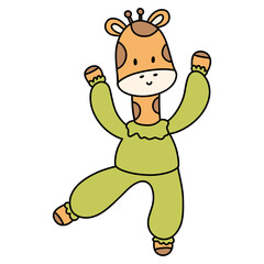 circus giraffe, circus animals concept