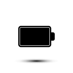 Battery icon. flat design vector illustration for web and mobile