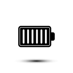 Battery icon. flat design vector illustration for web and mobile
