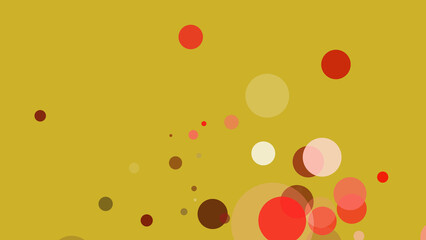 カラフルな背景に円が湧き出る