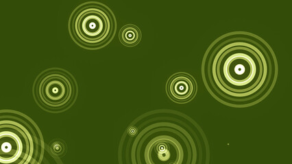 カラフルな背景に円が湧き出る