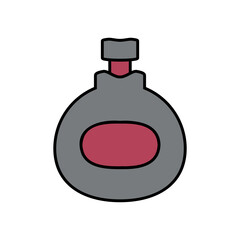 Perfume icon on white.