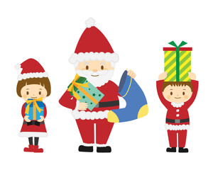 サンタクロースと子ども 1