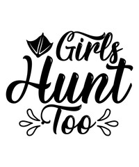 Hunting SVG Bundle, Deer Duck Hunting SVG Cut Files, commercial use, instant download, printable vector clip art, Hunting Dad Shirt,