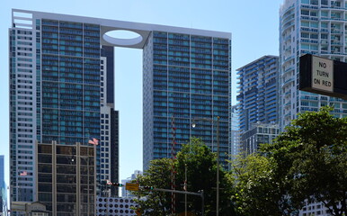 Panorama of Downtown Miami, Florida