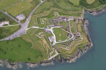 Charles fort Kinsale Ireland drone aerial view