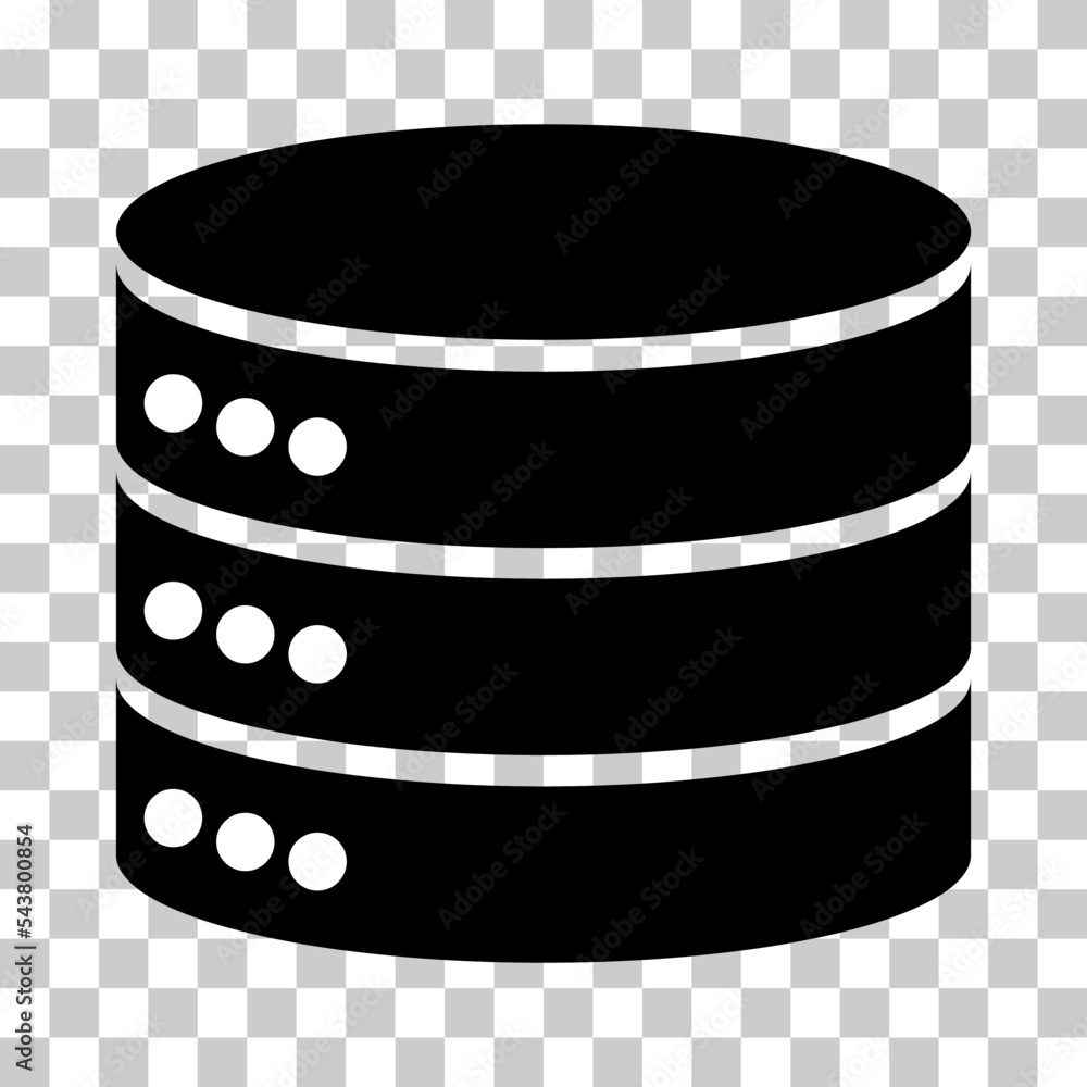 Poster database storage icon, internet network server cloud data symbol, connection system vector illustrat