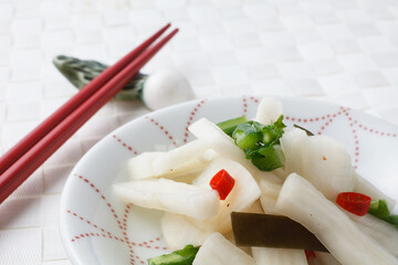 蕪の漬物