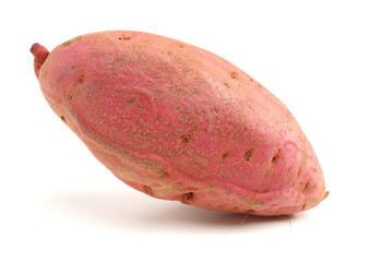 sweet potato on the white background 