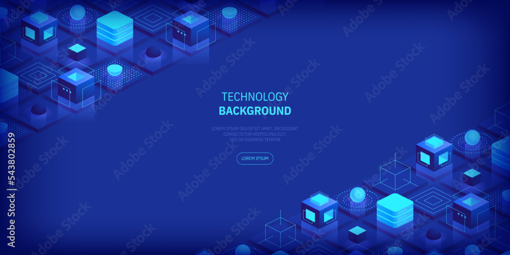 Poster futuristic abstract technology and communication network background. conveying connectivity, complex